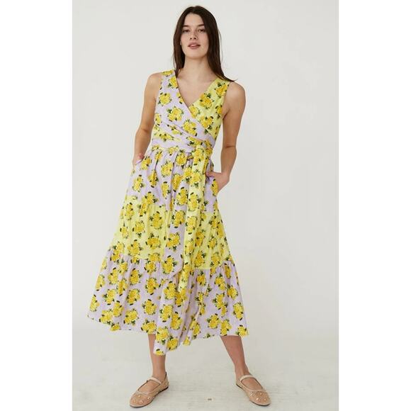 Rachel Antonoff Sandy Floral Print Dress - Picture 1 of 11